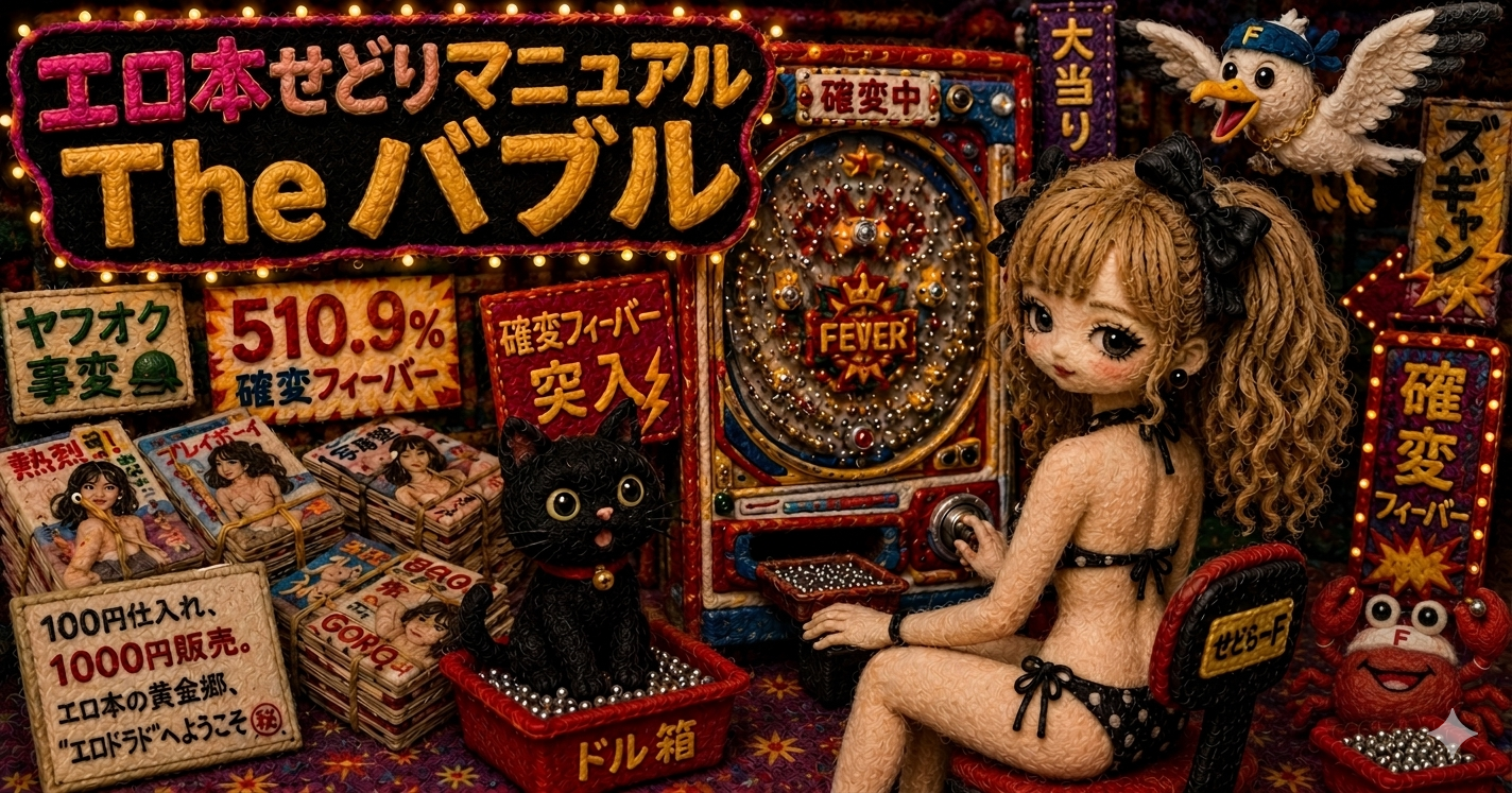 【確変フィーバー突入🎰】エロ本せどりマニュアル The バブル